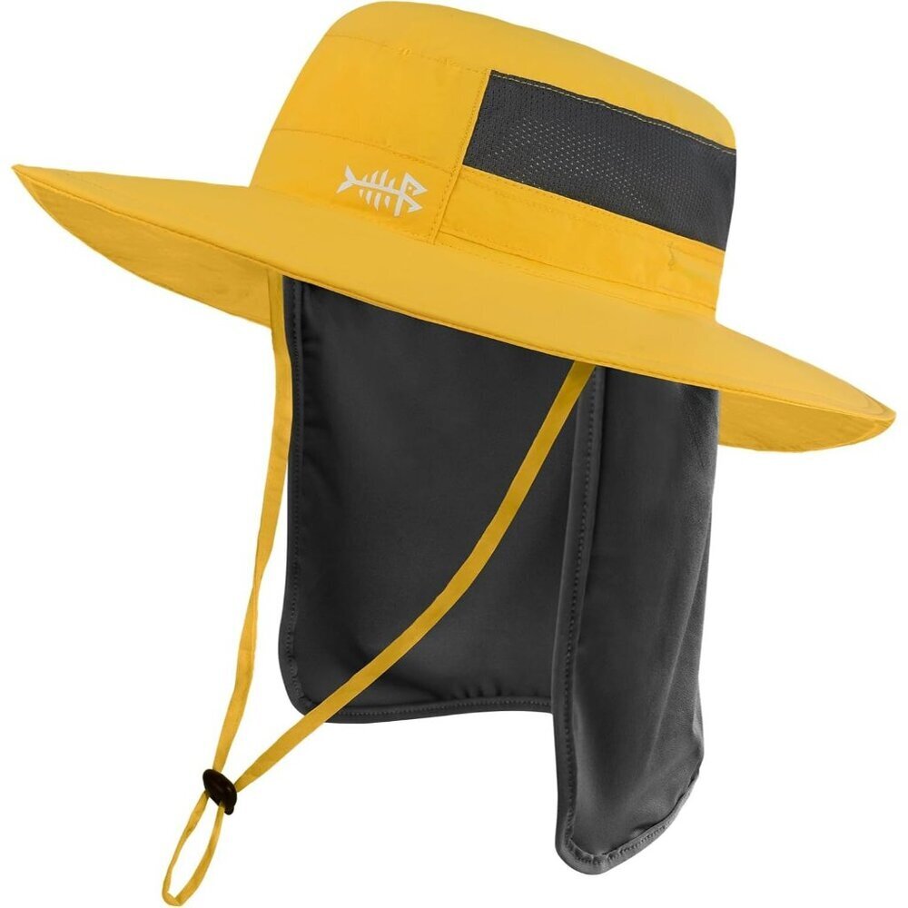 Unisex Mango 100% Nylon Wide Brim Mesh Vent with Neck Flap Classic Cowboy Hat
